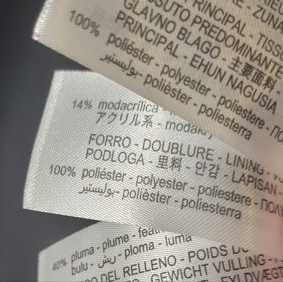 ZARA WATER-REPELLENT HOODED DOWN PUFFER JACKET - Picture 6 of 7